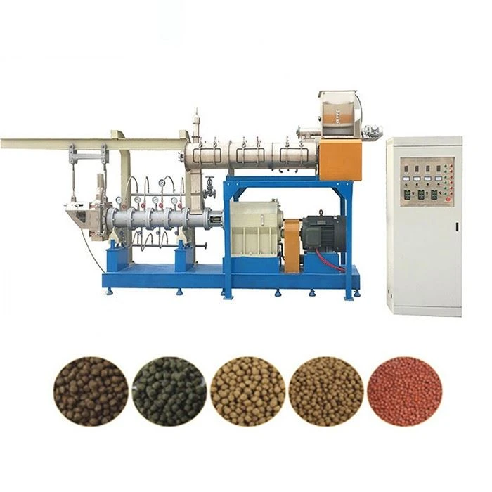 Double Screw Fish Feed Extruder Machine